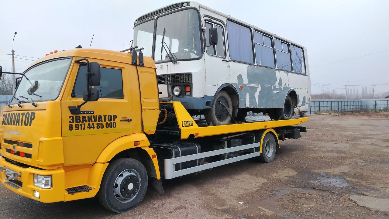 Эвакуатор АвтоДруг в Уфе, перевозка автобуса